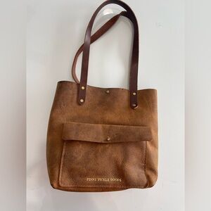 Brown Leather Tote Bag